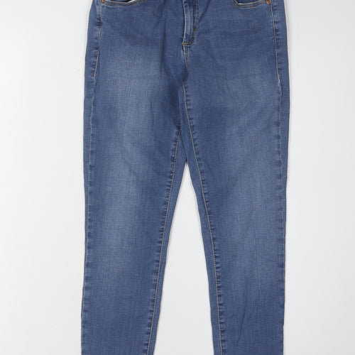 Topshop Women's Blue Straight Jeans Size 8 - New