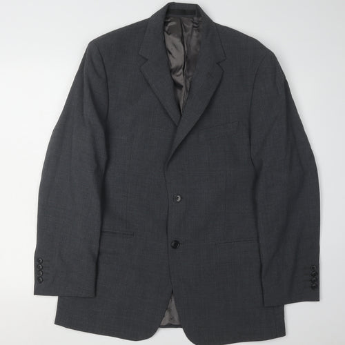 Marks and Spencer Men's Grey Wool Blend Blazer Jacket 40R
