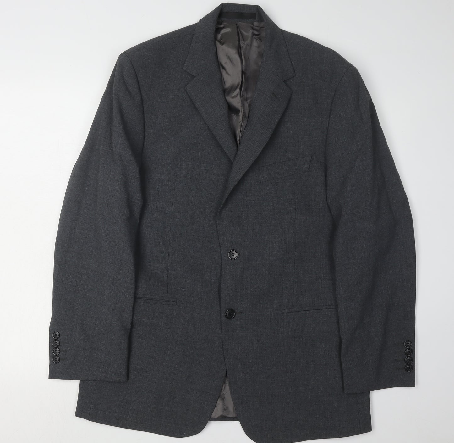 Marks and Spencer Men's Grey Wool Blend Blazer Jacket 40R