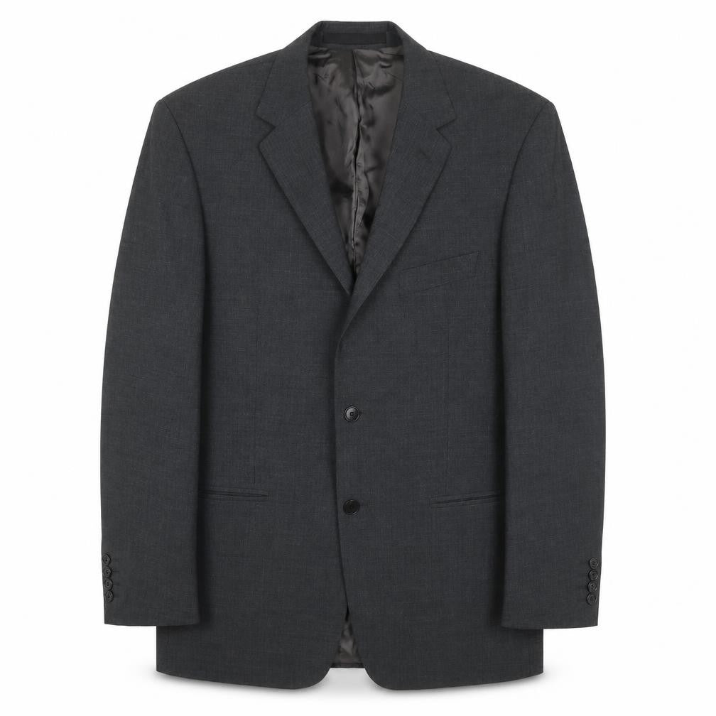 Front view of Marks & Spencer Men's Grey Wool Blend Blazer Jacket 40R
