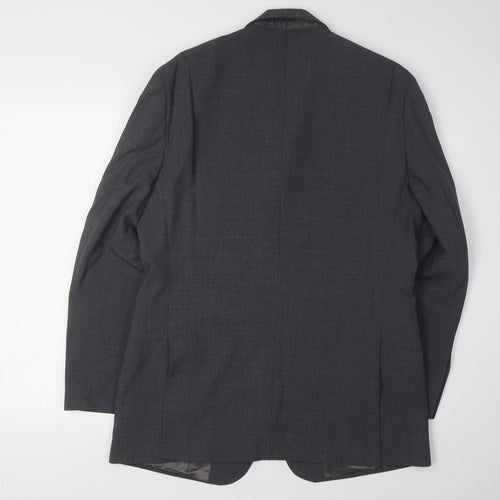 Marks and Spencer Men's Grey Wool Blend Blazer Jacket 40R
