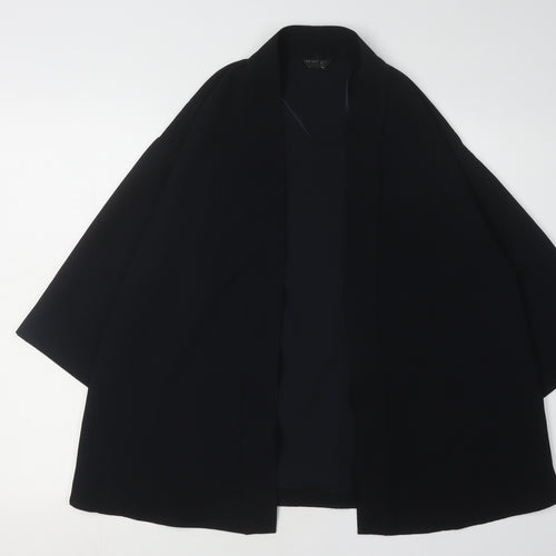 Topshop Women's Black Jacket Size 8 Polyester