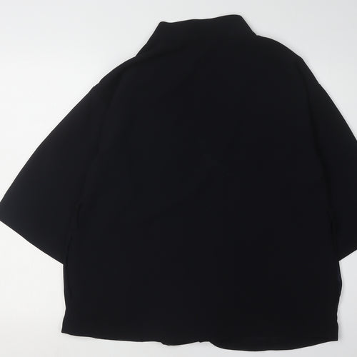 Topshop Women's Black Jacket Size 8 Polyester