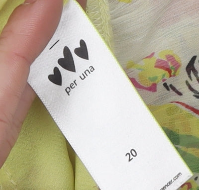 Per Una Floral Blouse, Women's, Multicoloured, Size 20