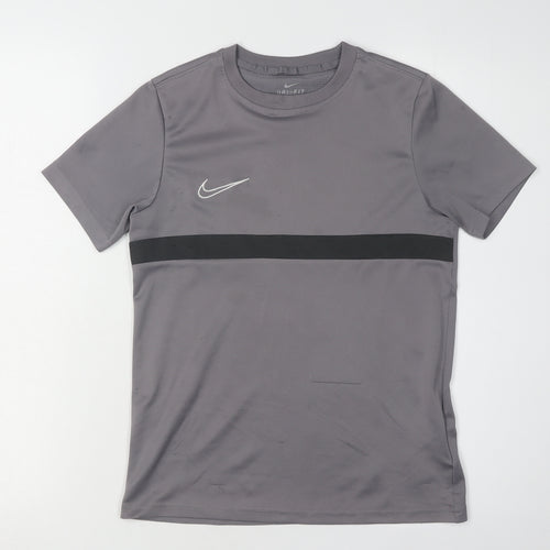 Nike Boys Grey Athletic T-Shirt L Sport Activewear