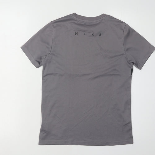 Nike Boys Grey Athletic T-Shirt L Sport Activewear