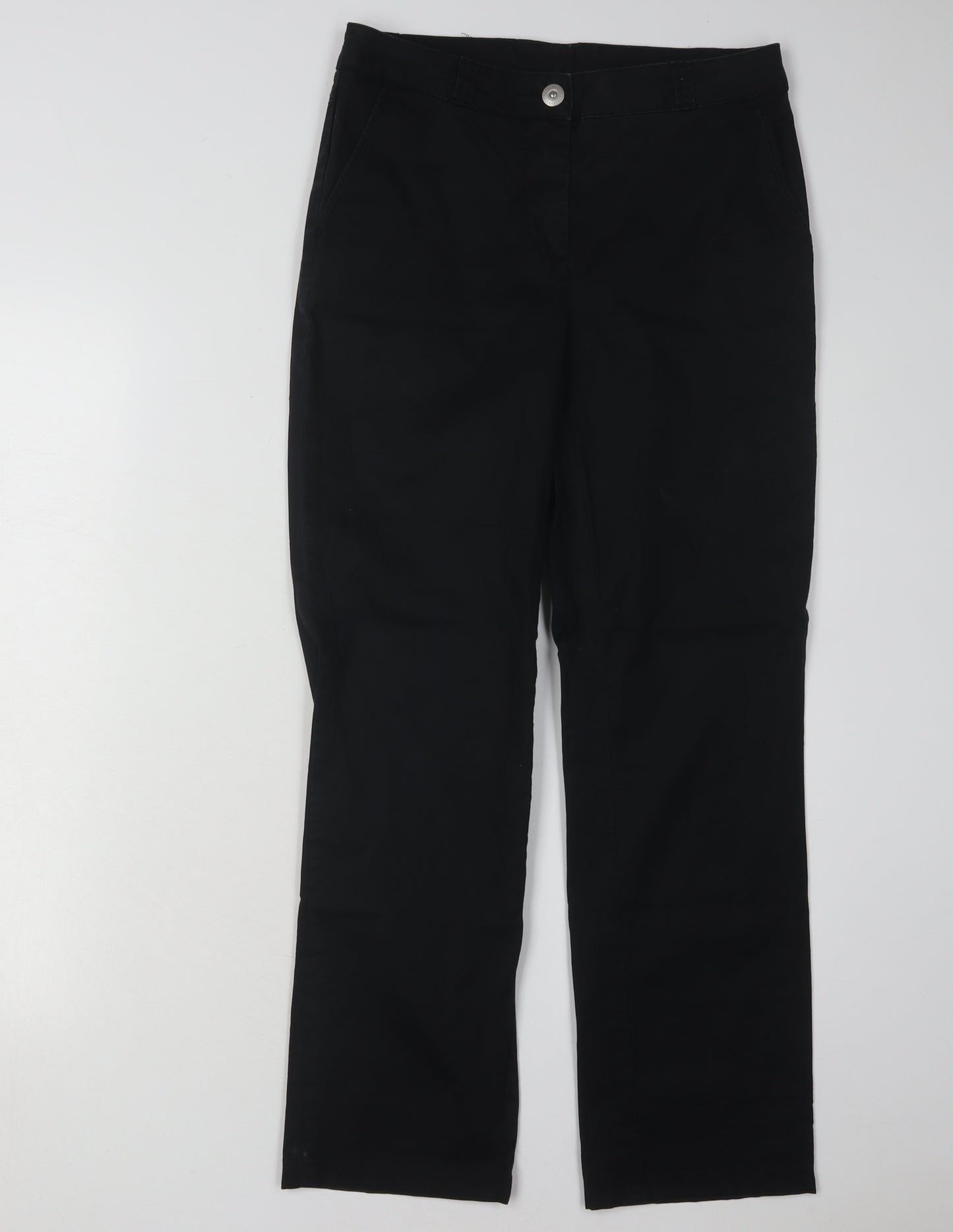 Peckott Women's Black Straight Trousers Size 10