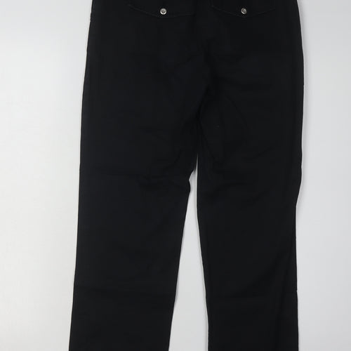 Peckott Women's Black Straight Trousers Size 10