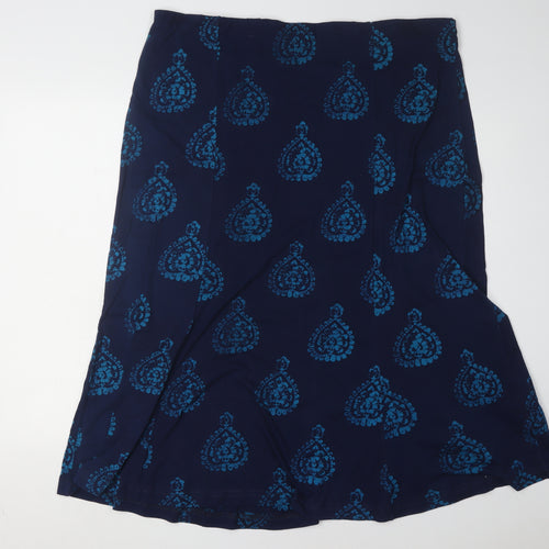 East Women's Blue Skirt Size 18 Cotton