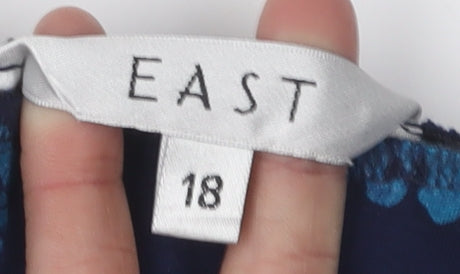 East Women's Blue Skirt Size 18 Cotton