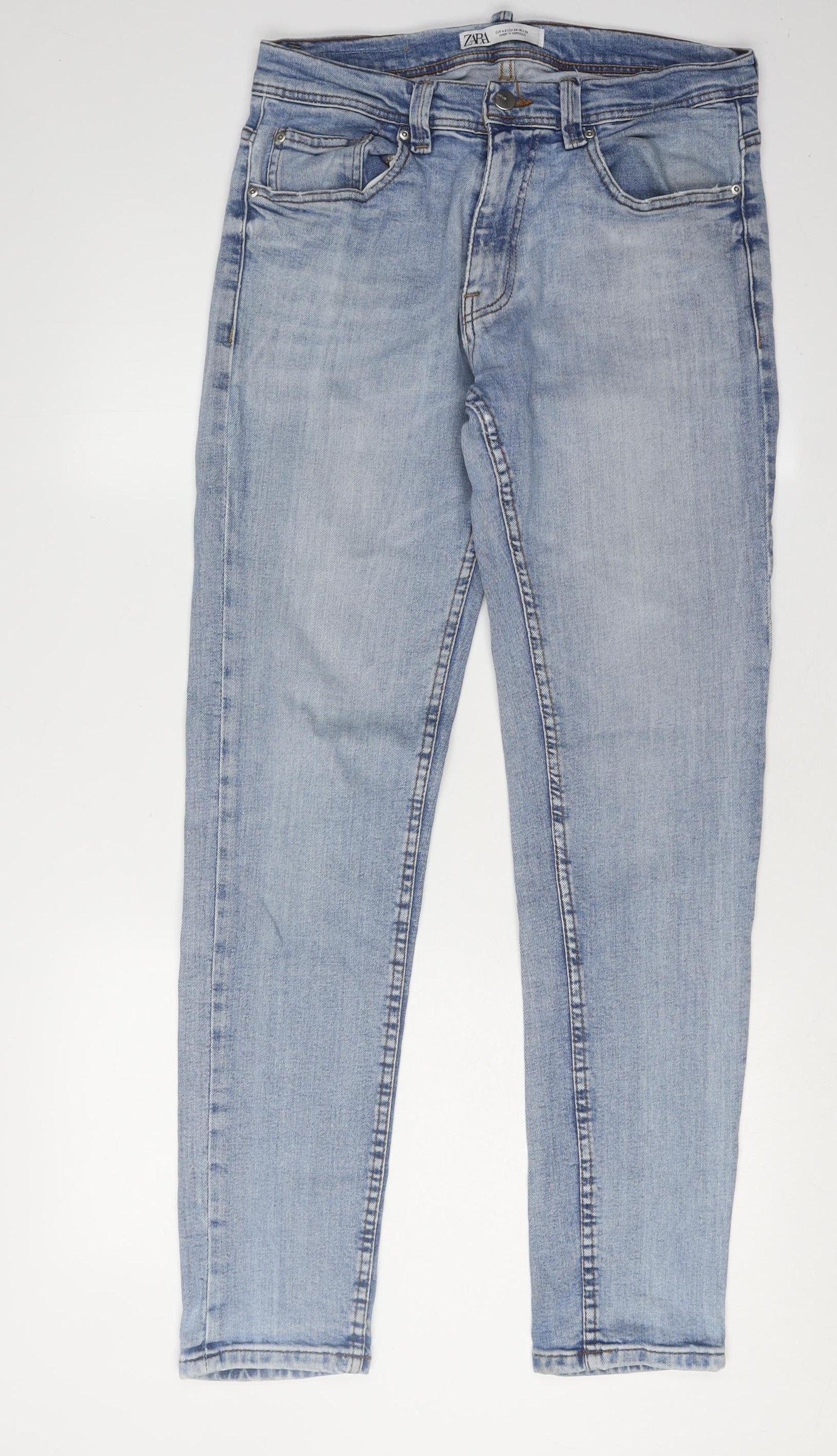 Zara Women’s Blue Straight Jeans Size 14