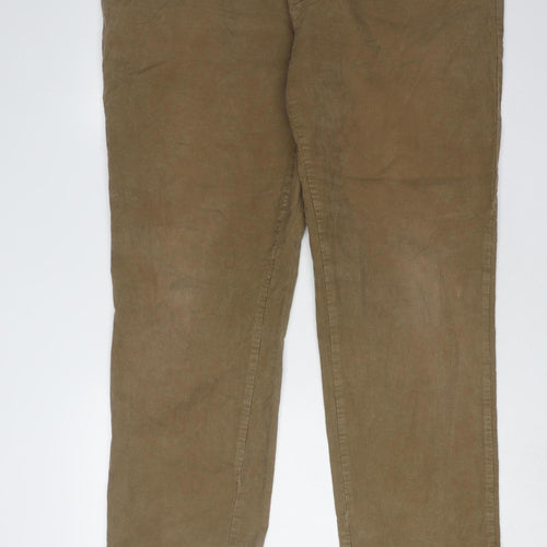 Marks and Spencer Men's Beige Corduroy Chinos L
