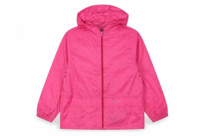 Regatta Girls Pink Rain Coat 7 Years with Hood and Zip