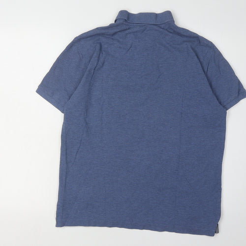 Gant Men's Blue Polo M Collared Logo Casual