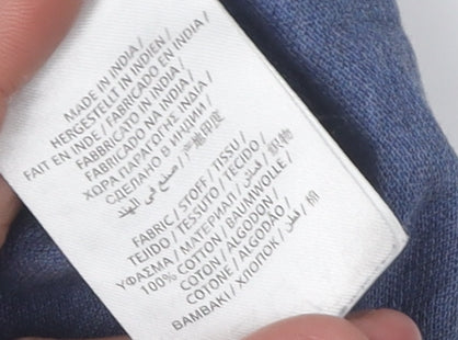 Gant Men's Blue Polo M Collared Logo Casual