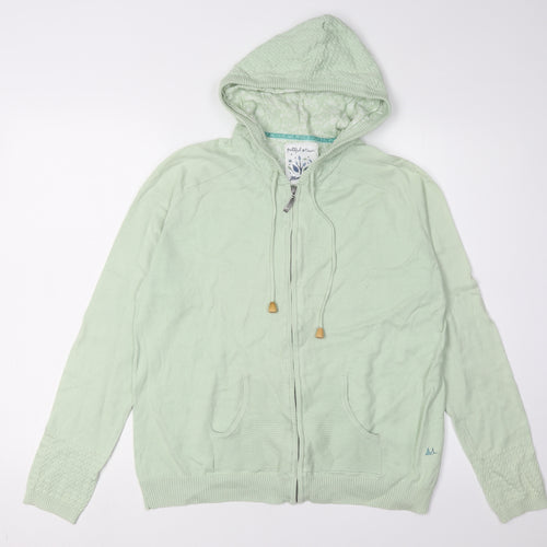 Mantaray Women's Green Full Zip Hoodie Jacket