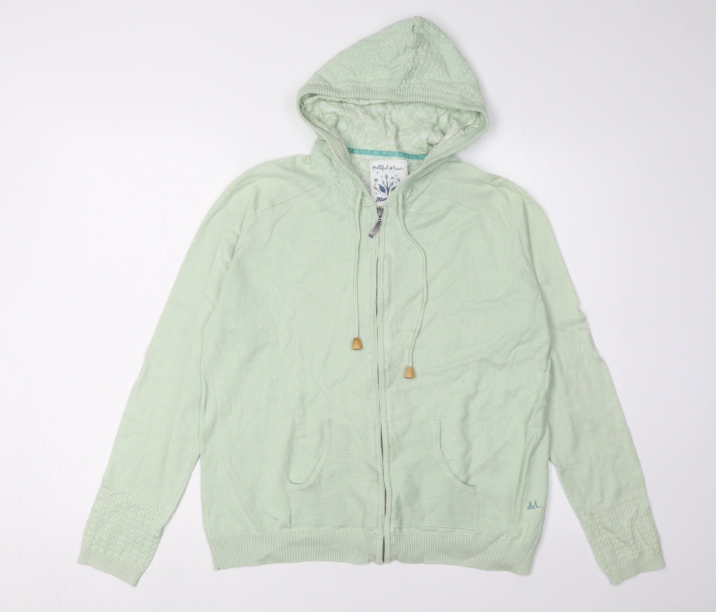 Mantaray Women's Green Full Zip Hoodie Jacket