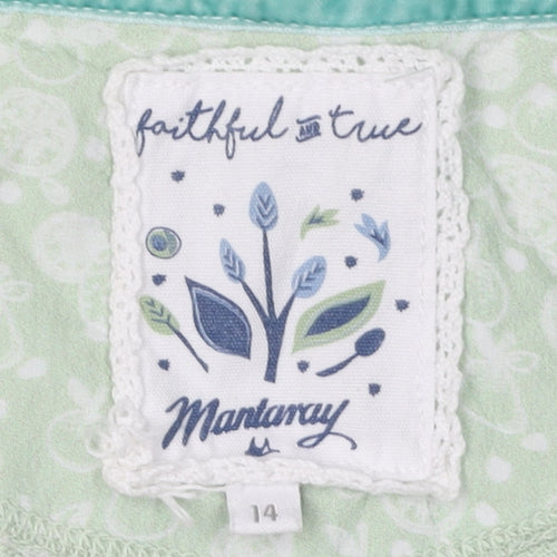 Mantaray Women's Green Full Zip Hoodie Jacket