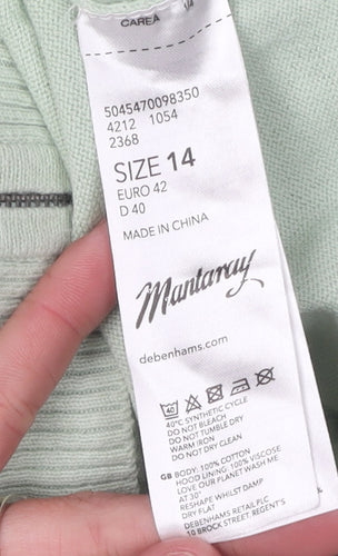 Mantaray Women's Green Full Zip Hoodie Jacket