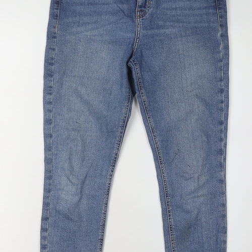 Topshop Women's Blue Skinny Jeans Size M