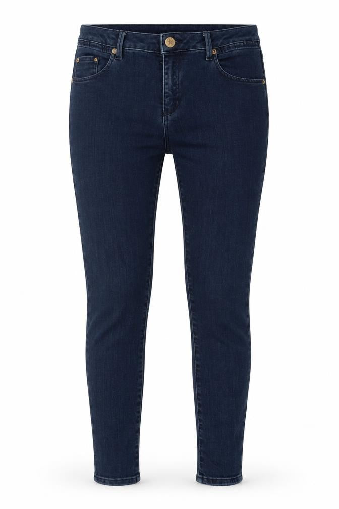 Front view of Topshop Women's Blue Skinny Jeans, size 10
