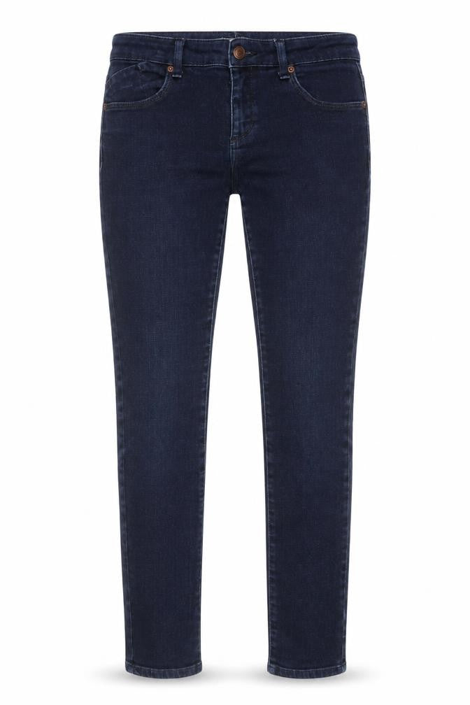 Front view of Topshop Women's Blue Skinny Jeans, size 30