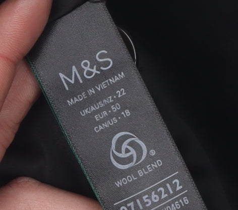 Marks and Spencer Women's Black Suit Waistcoat Size 22