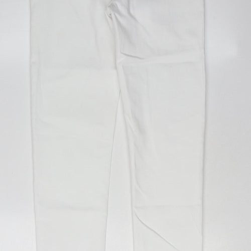 Marks and Spencer Women's White Jeans Size 8 Relaxed Slim