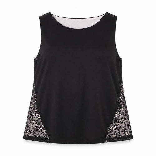 Dorothy Perkins Women's Black Lace Accent Tank Top 18