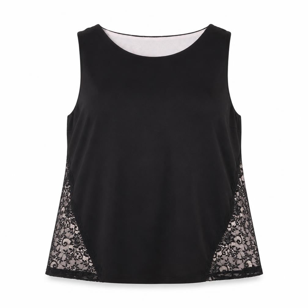 Dorothy Perkins Women's Black Lace Accent Tank Top 18