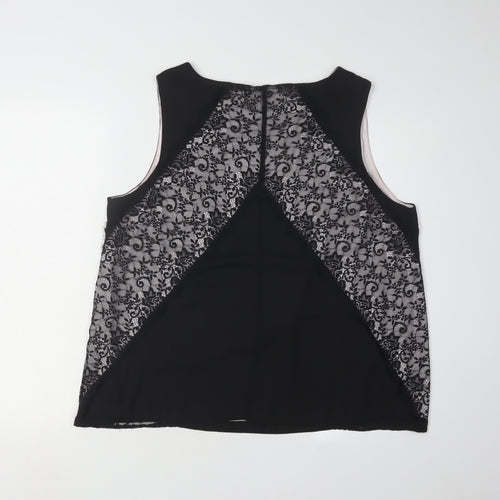 Dorothy Perkins Women's Black Lace Accent Tank Top 18