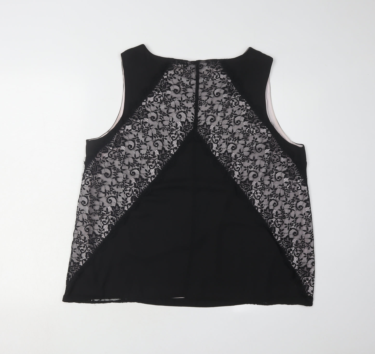 Dorothy Perkins Women's Black Lace Accent Tank Top 18
