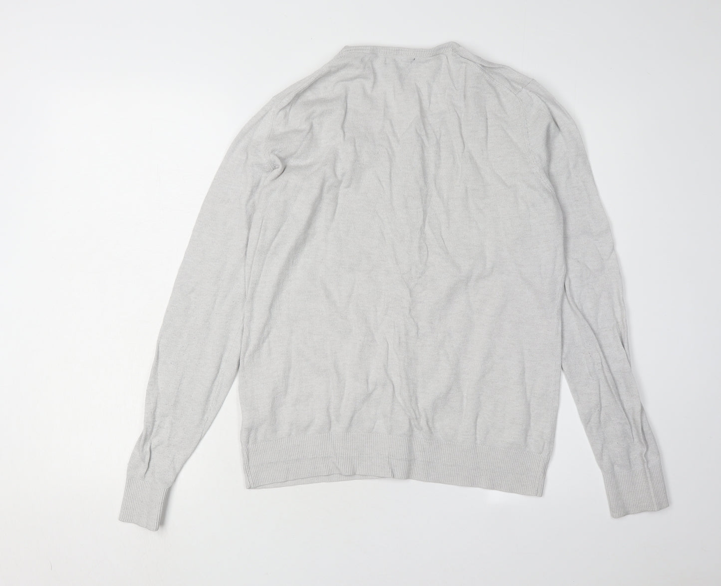 Gap Women's Grey Cardigan, Size L, Button Accents