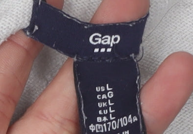 Gap Women's Grey Cardigan, Size L, Button Accents