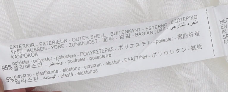 Zara Women's White Blazer, Size 12, Double-Breasted