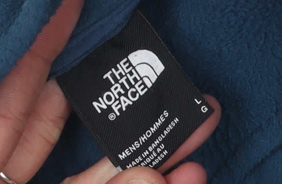 The North Face Men's Blue Fleece Jacket Size L