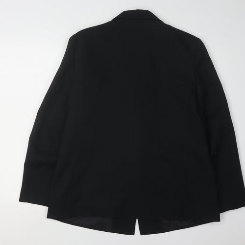 Paige Women's Black Blazer - Size 16, Regular, Notch Lapel