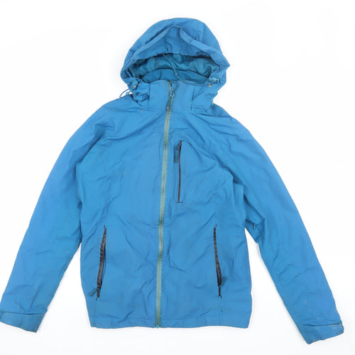 Mountain Warehouse Women's Blue Rain Coat Size 10