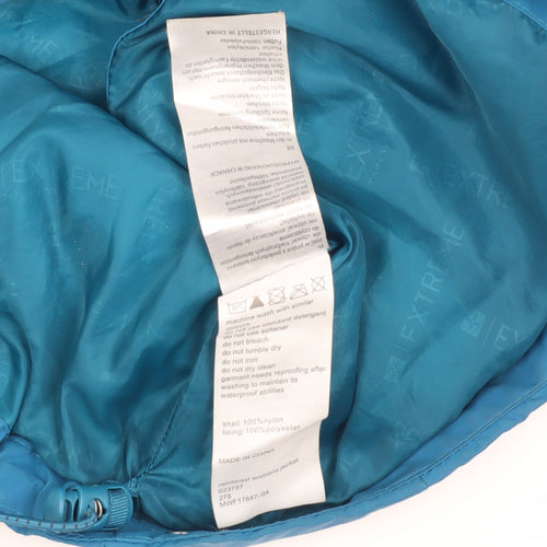 Mountain Warehouse Women's Blue Rain Coat Size 10