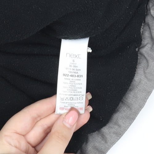 Next Mens Grey Hooded Jacket - Size S, Medium Fit