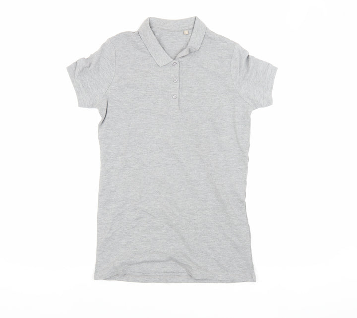 SOLS Women's Grey Polo Shirt, Size S, Cotton Blend