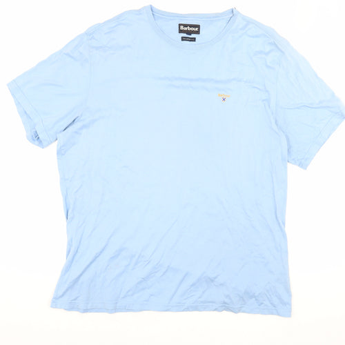 Barbour Men's Blue T-Shirt 2XL Relaxed Fit