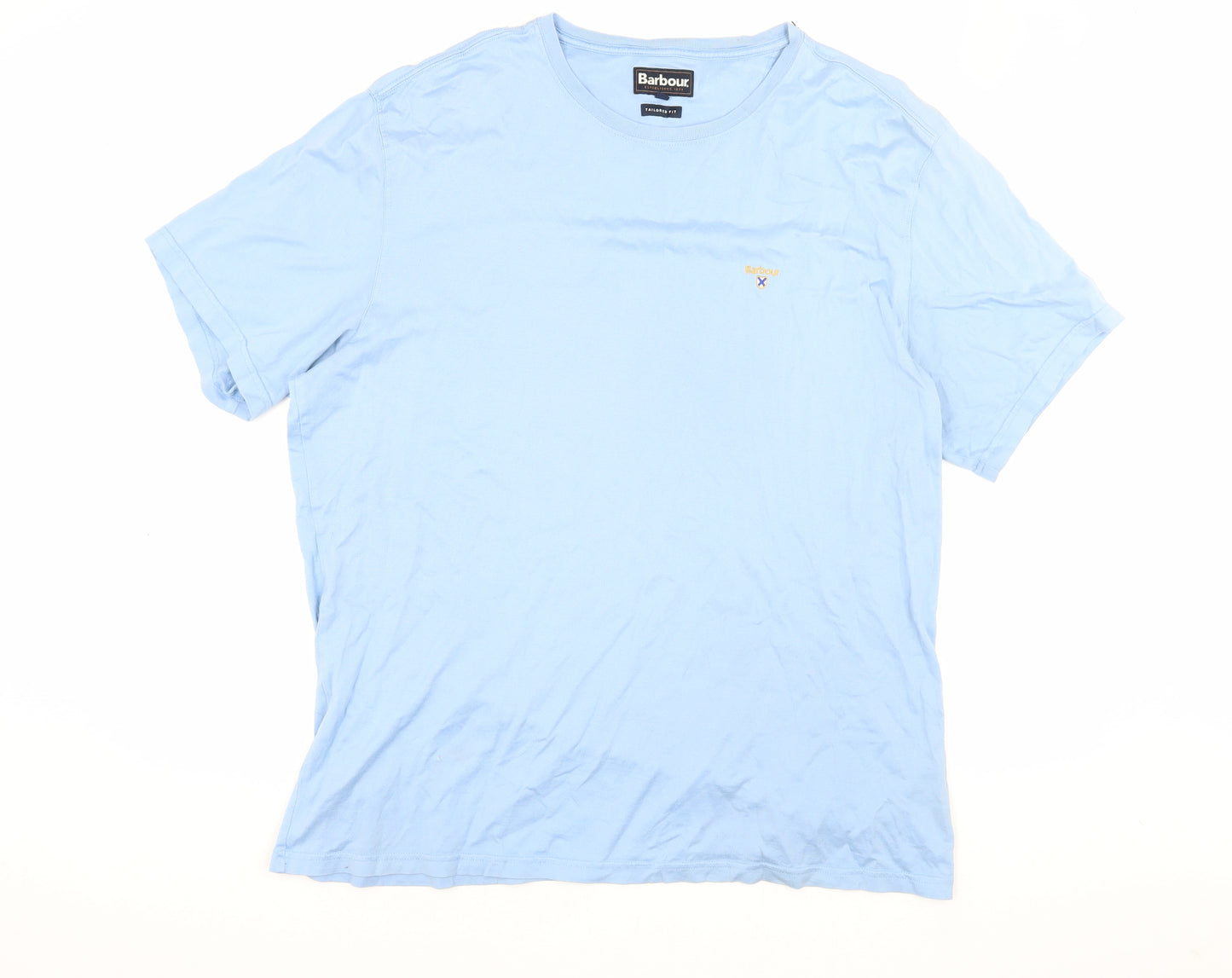 Barbour Men's Blue T-Shirt 2XL Relaxed Fit