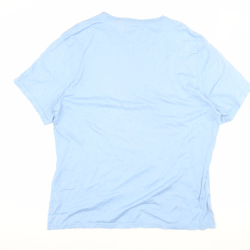 Barbour Men's Blue T-Shirt 2XL Relaxed Fit