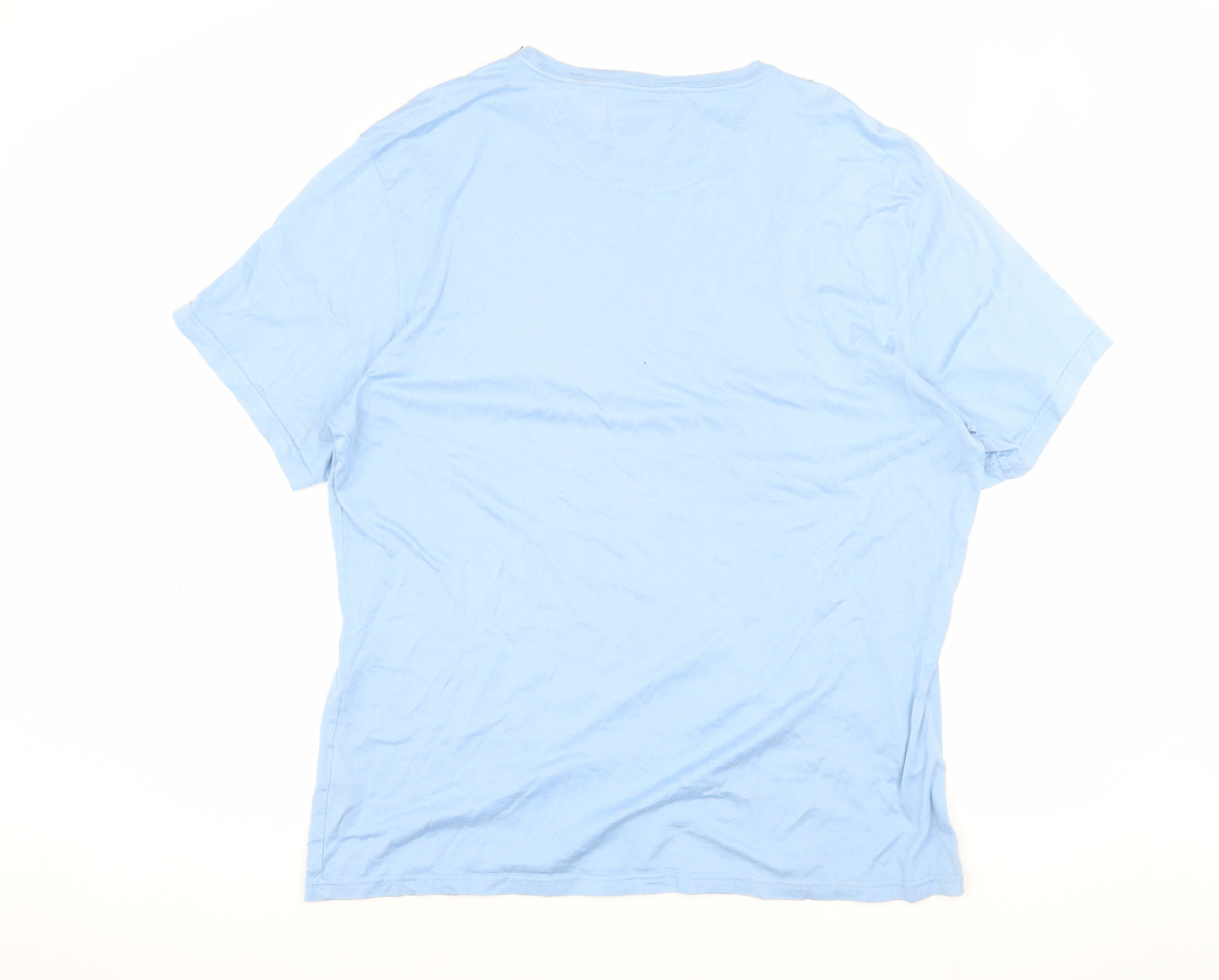 Barbour Men's Blue T-Shirt 2XL Relaxed Fit