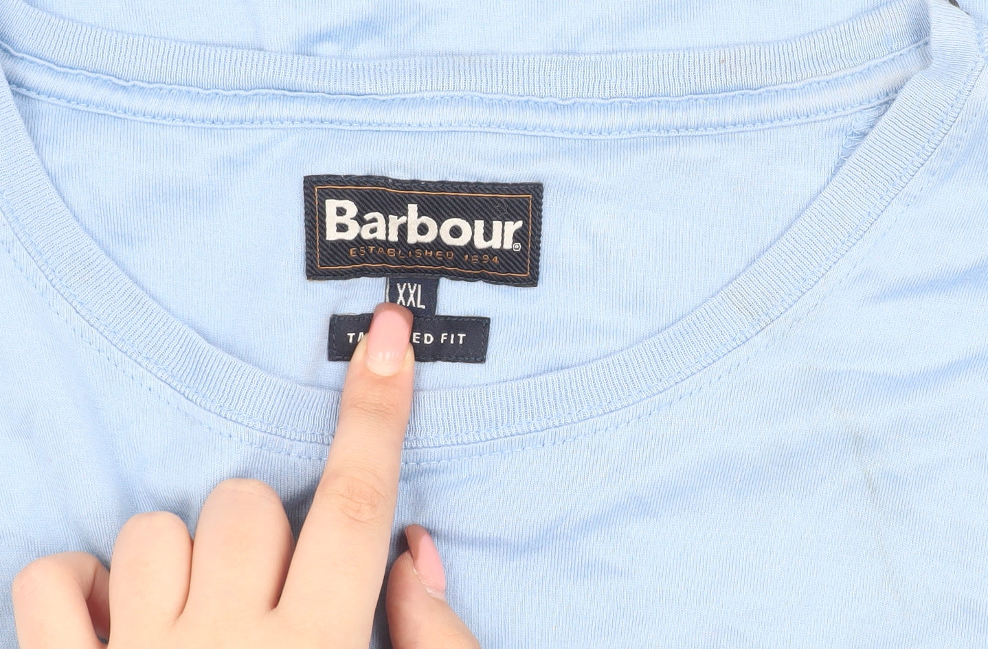 Barbour Men's Blue T-Shirt 2XL Relaxed Fit