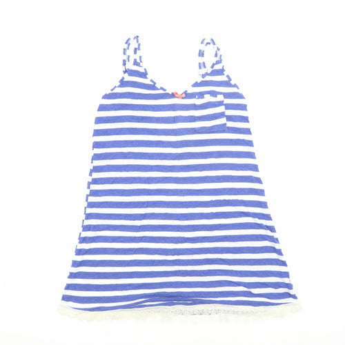 Indigo Sky Women's Blue Striped Tank, Size 8, Casual