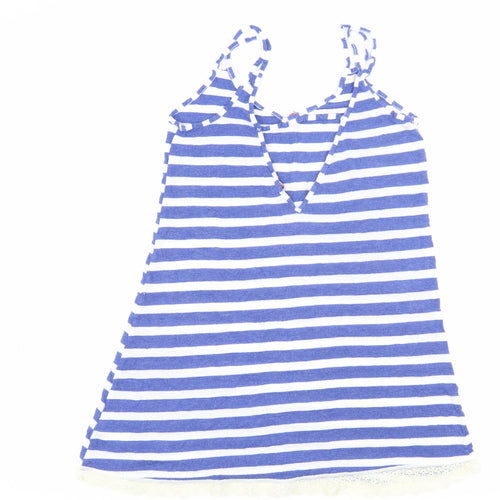 Indigo Sky Women's Blue Striped Tank, Size 8, Casual