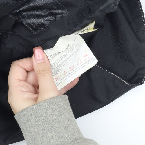 Frank Thomas Boys Black L Parka Jacket, Belted, Winter