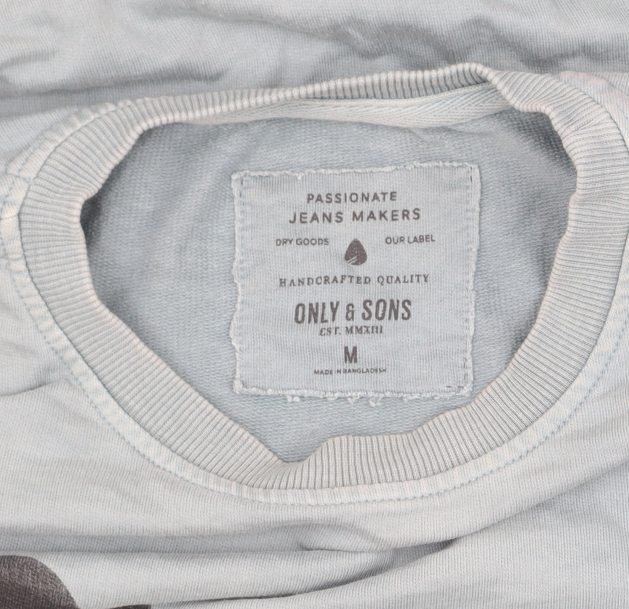 Only & Sons Men's Blue Pullover Sweatshirt M